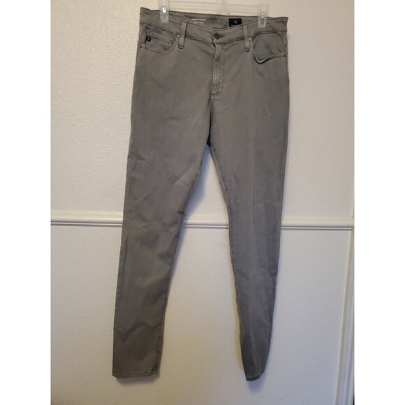 Adriano Goldschmied AG Jeans The Farrah High Rise Skinny Gray Denim 32R